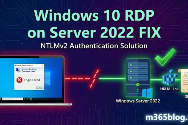 Windows 10 RDP fails on Windows Server 2022 RDS? Here is the NTLM Fix!