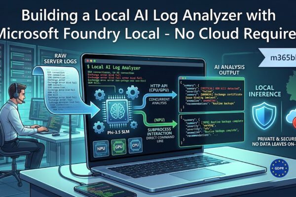 Building a Local AI Log Analyzer with Microsoft Foundry Local – No Cloud Required